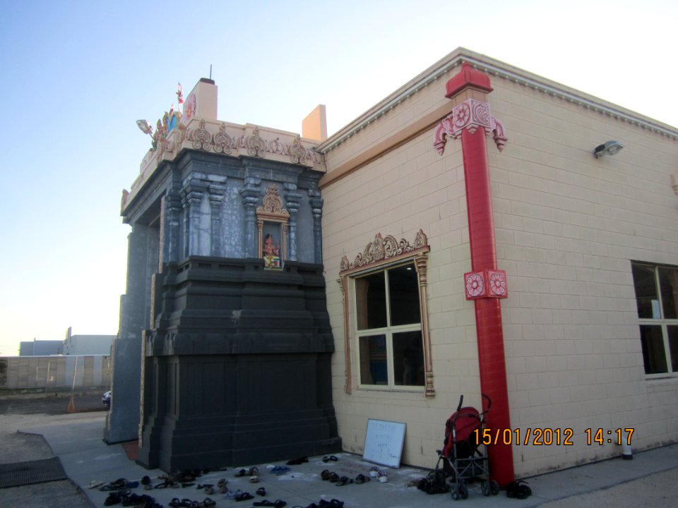 Murugan temple front door duplicate pic - in Sunshine, Victoria, Australia