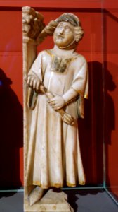Mourning Courtiers from a Tomb (Pleurants), by Jaume Cascalls, 3 of 3, 1365-1380, alabaster - Bode-Museum - DSC03243