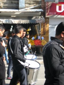 Mourning of Muharram - November13,2013 - Muharram 9,1435 Tasu'a - Zanjir,Mourners Line,Drummer - Nishapur 006