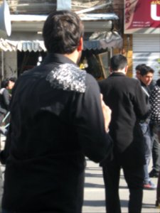 Mourning of Muharram - November13,2013 - Muharram 9,1435 Tasu'a - Zanjir,Mourners Line,Drummer - Nishapur 008