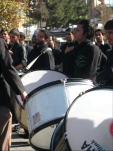 Mourning of Muharram - November13,2013 - Muharram 9,1435 Tasu'a - Zanjir,Mourners Line,Drummer - Nishapur 076
