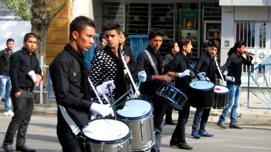 Mourning of Muharram - November13,2013 - Muharram 9,1435 Tasu'a - Zanjir,Mourners Line,Drummer - Nishapur 019