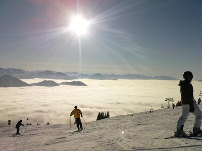 Dream day ski run snow photo