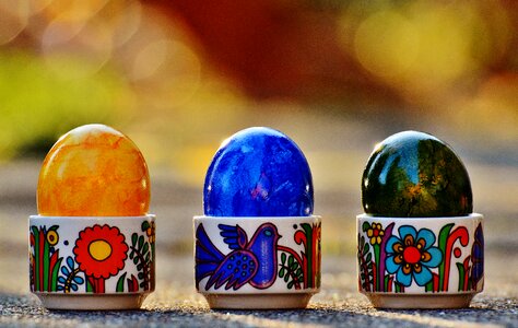 Happy easter egg colored