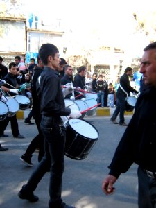 Mourning of Muharram - November13,2013 - Muharram 9,1435 Tasu'a - Zanjir,Mourners Line,Drummer - Nishapur 084