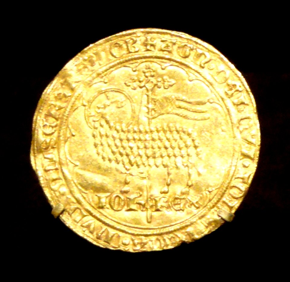 Mouton d'Or of King Jean le Bon, 1350-1364 AD, French, gold - Cleveland Museum of Art - DSC08510-001