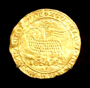 Mouton d'Or of King Jean le Bon, 1350-1364 AD, French, gold - Cleveland Museum of Art - DSC08510-001