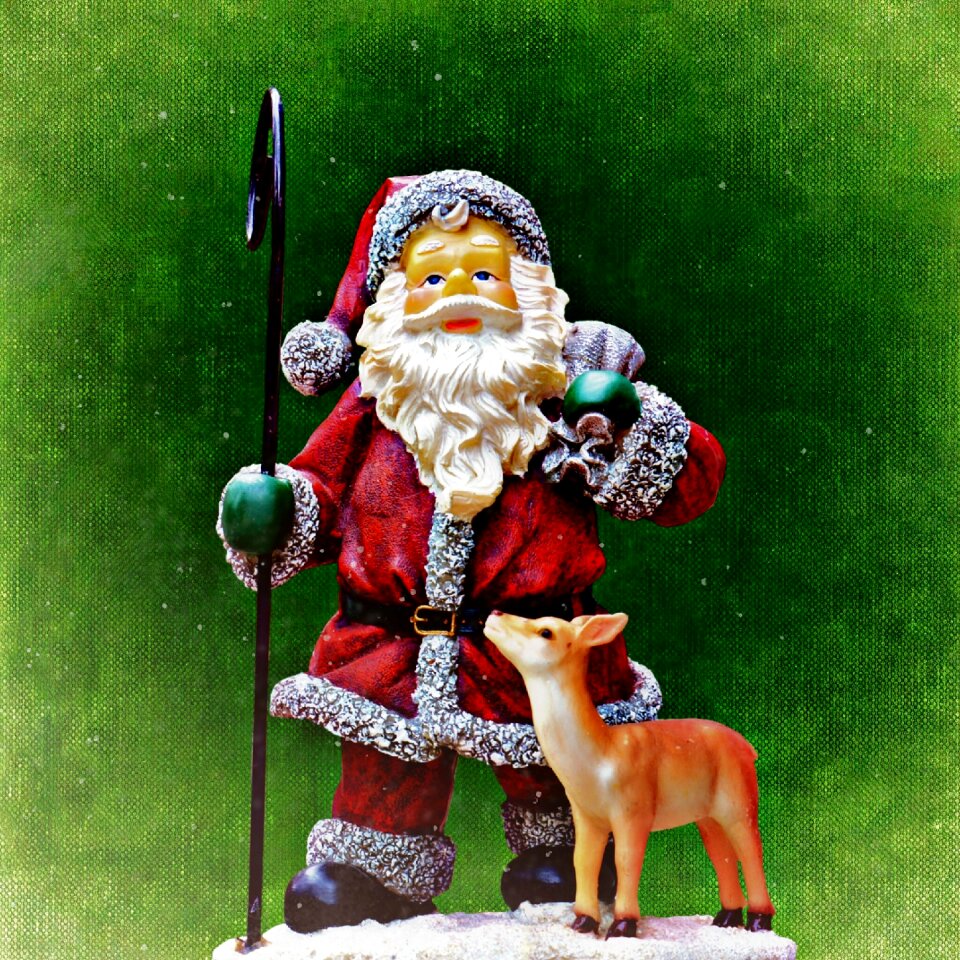 Christmas motif roe deer figure