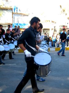 Mourning of Muharram - November13,2013 - Muharram 9,1435 Tasu'a - Zanjir,Mourners Line,Drummer - Nishapur 083