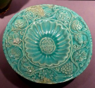 Moulded dish, Austria, Salzburg, 1600s, ceramic - Museum of Anthropology, University of British Columbia - DSC09067