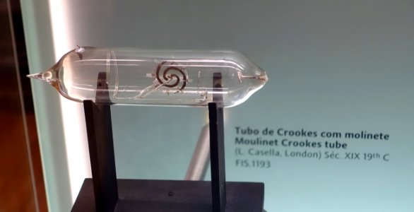 Moulinet Crookes tube, L. Casella, London, 1800s - Museu da Ciência da Universidade de Coimbra - University of Coimbra - Coimbra, Portugal - DSC09087
