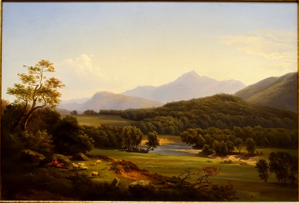 Mount Chocorua, New Hampshire, by Sophia Towne Darrah, 1856, oil on canvas - Currier Museum of Art - Manchester, NH - DSC07484