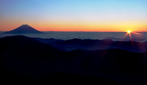 Mount Fuji from Mount Chausu 2003-11-23