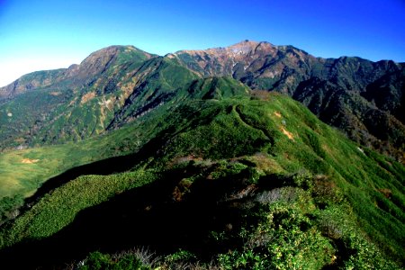 Mount Bessan from Mount Choshigamine 2001-10-19
