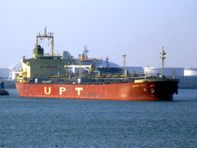 Mount Fuji p1 at the Calland canal, Port of Rotterdam, Holland 01-Apr-2007