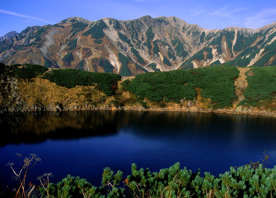 Mount Bessan from Murodō1994-10-09