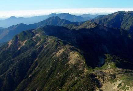 Mount Chausu from Mount Hijiri 2003-11-23