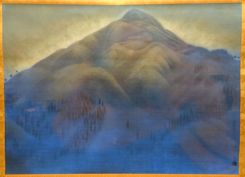 Mount Hiei, by Hayami Gyoshu, dated 1920 AD, color on silk - Tokyo National Museum - Ueno Park, Tokyo, Japan - DSC09281