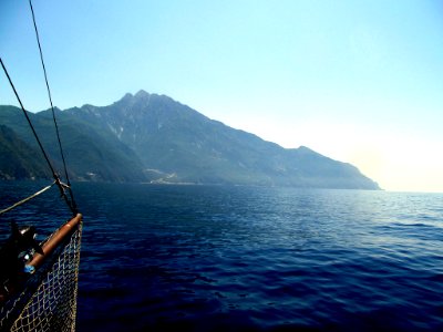 Mount Athos With Moni Agiou Pavlou And Moni Agiou Dionisiou (156450171)
