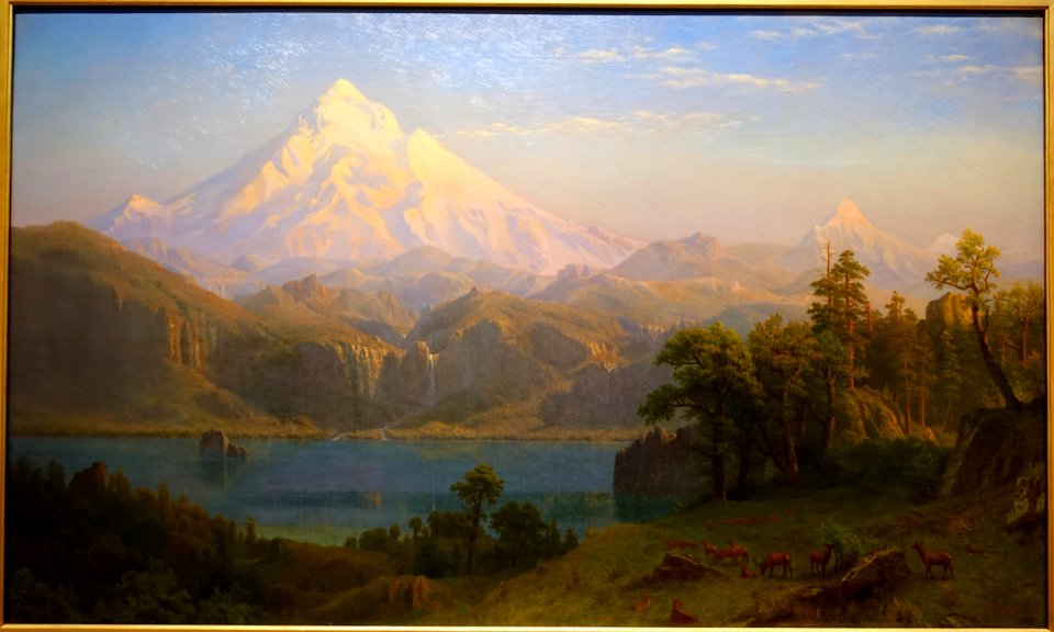Mount Hood by Albert Bierstadt, 1869, oil on canvas - Portland Art Museum - Portland, Oregon - DSC08737