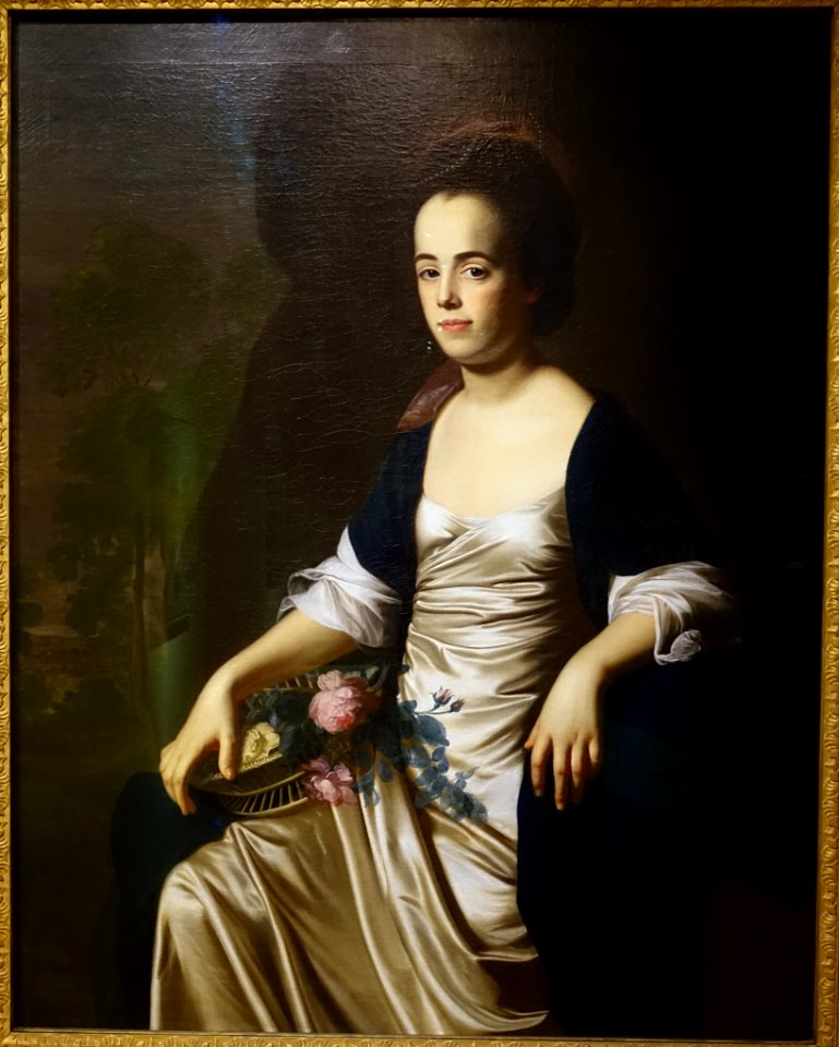 Mrs. John Stevens (Judith Sargent, later Mrs. John Murray), by John Singleton Copley, 1770-1772, oil on canvas - Cape Ann Museum - Gloucester, MA - DSC01068