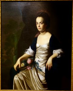 Mrs. John Stevens (Judith Sargent, later Mrs. John Murray), by John Singleton Copley, 1770-1772, oil on canvas - Cape Ann Museum - Gloucester, MA - DSC01068