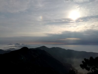 Mount Heng under the sunset shine on 23 February 2018, picture1