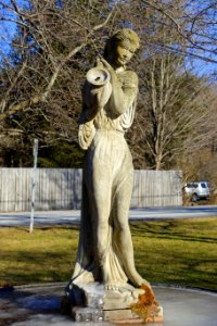 Mrs. Frank Rundell, Sr., memorial fountain - Austerlitz, New York - DSC07590