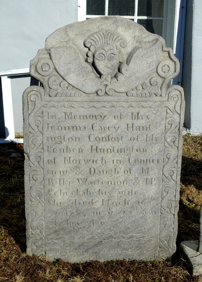 Mrs. Jemima Carey Huntington - Spencertown Cemetery - Austerlitz, New York - DSC07623