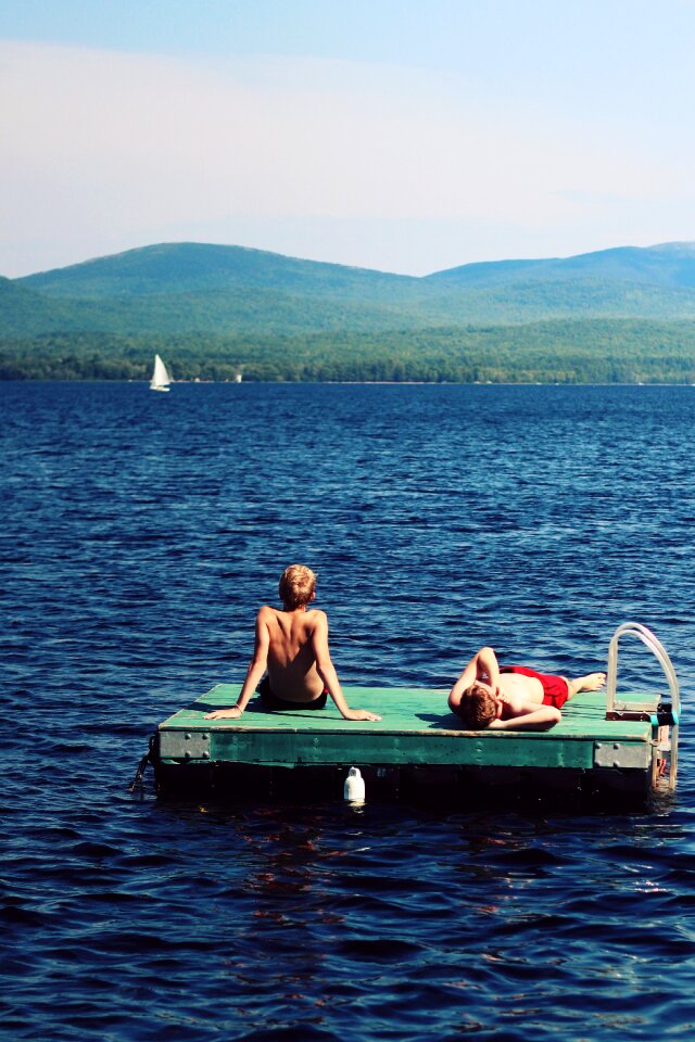 Outdoors people water