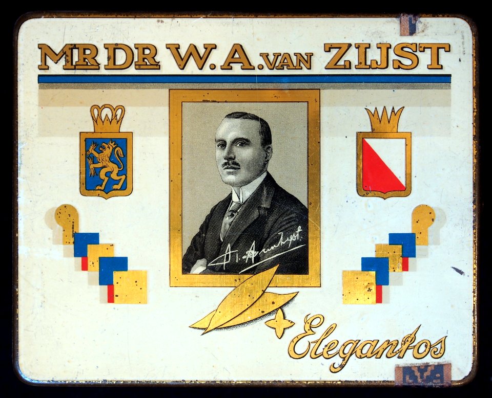 Mr Dr WA van Zijst Elegantos sigarenblikje