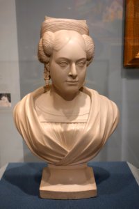 Mrs. Charles Dodge by Charles Dodge, c. 1830-1840, painted wood - Brooklyn Museum - DSC09587