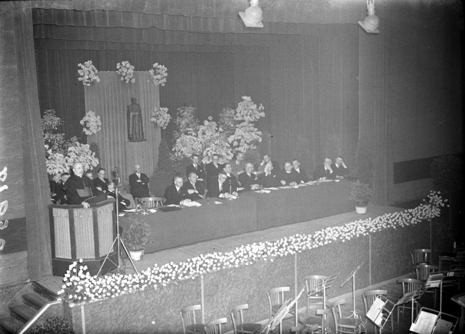 Mrg. dr. J. Witlod tijdens rede, Bestanddeelnr 902-1656