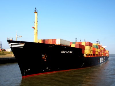 MSC LEVINA - IMO 8608200 - Callsign 3FJR8, Berendrechtsluis, Port of Antwerp pic5
