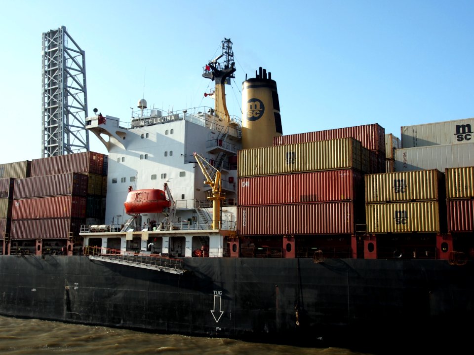 MSC LEVINA - IMO 8608200 - Callsign 3FJR8, Berendrechtsluis, Port of Antwerp pic6