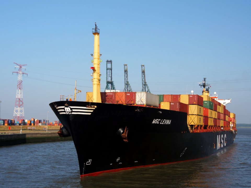 MSC LEVINA - IMO 8608200 - Callsign 3FJR8, Berendrechtsluis, Port of Antwerp pic4