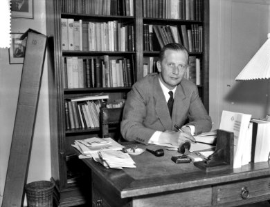 Mr. Y. Scholten , nieuwe staatssecretaris van OK&W, Bestanddeelnr 910-4460