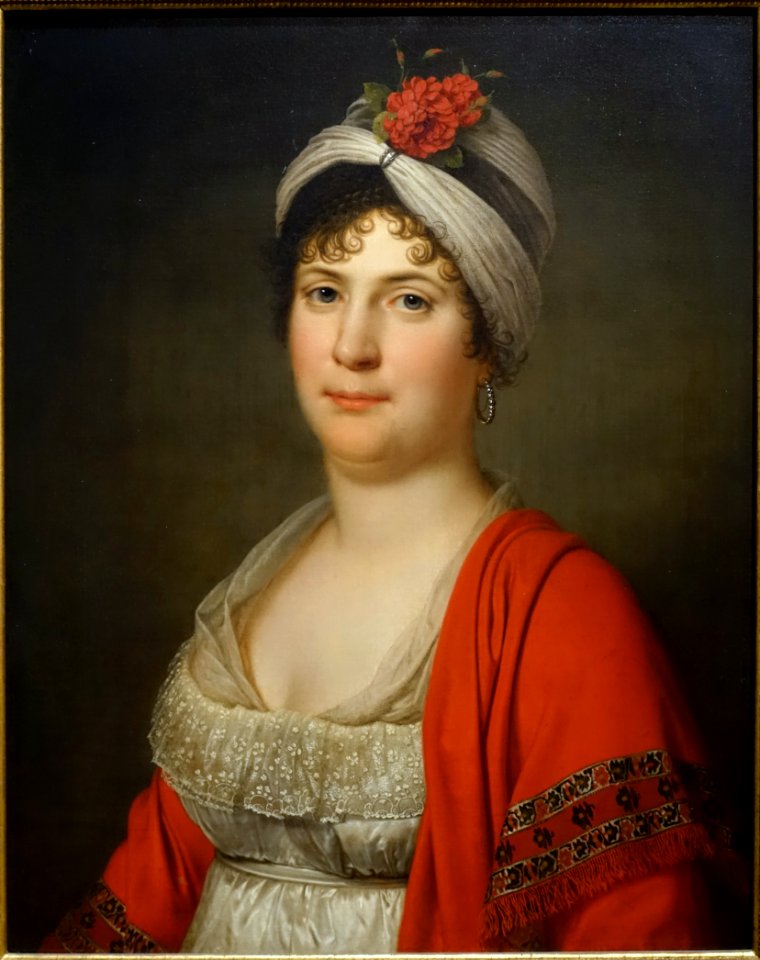 Mrs. Sims of Philadelphia, by Adolf Ulrich Wertmuller, 1808, oil on canvas - Dallas Museum of Art - DSC04770