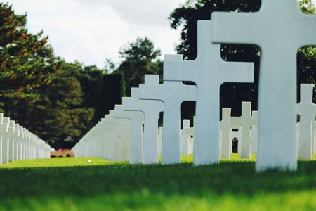 Cross grass graveyard