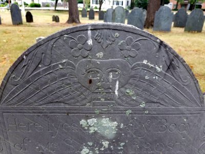 Mrs. Sarah Frost, detail - Old Burying Ground - Arlington, MA - 20200816 091719