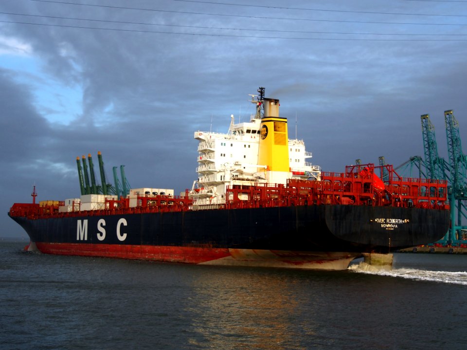 MSC Roberta (ship, 1993), IMO 9038907, Port of Antwerp, Belgium pic13