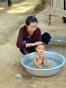 Baby bath toilet family