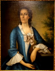 Mrs. Thomas Shippard by Joseph Badger, c. 1758, oil on canvas - Peabody Essex Museum - DSC07600