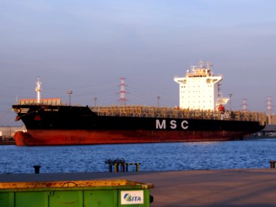 MSC Kim (ship, 2008), IMO 9351581, MMSI 356205000, Callsign 3EPZ, Port of Antwerp pic1