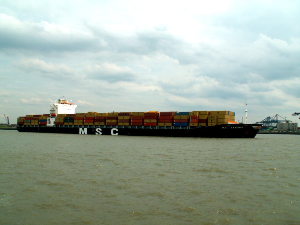 MSC Sandra pic1, at Port of Antwerp, Belgium 20-May-2005