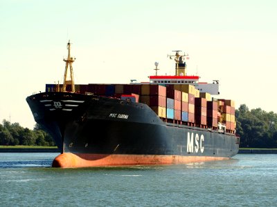 MSC Sabrina (ship, 1989), IMO 8714205, MMSI 356101000, Callsign 3FMG8, Port of Antwerp pic2