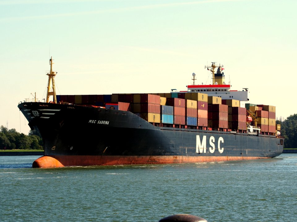 MSC Sabrina (ship, 1989), IMO 8714205, MMSI 356101000, Callsign 3FMG8, Port of Antwerp pic1