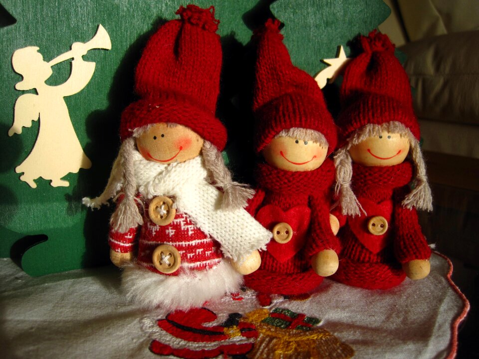 Advent christmas decoration cute