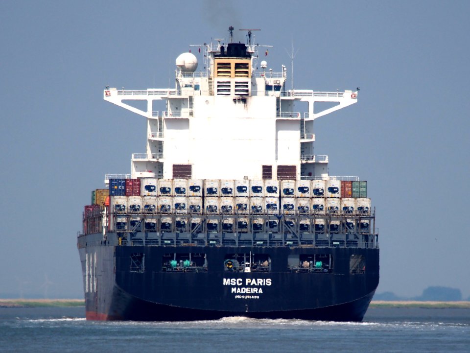 MSC PARIS - IMO 9301483 - Callsign A8IF5, Port of Antwerp