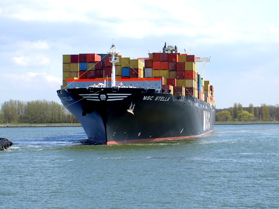 MSC Stella at Port of Antwerp, Belgium 11-Apr-2005